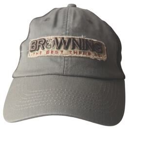 BROWNING Adjustable Trucker Hat "The Best There Is" Raised Embroidery Snapback